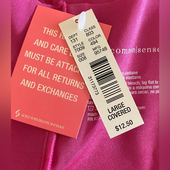 NWT, Uncommon Sense Hiphugger in Pink, Sz Large - Picture 4 of 5